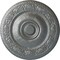 Ekena Millwork Neuveau Ceiling Medallion (Fits Canopies up to 6 3/8"), Hand-Painted Platinum, 24 1/4"OD x 2"P CM24NAPLS - alternate 1